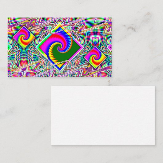 Rainbow Spiral Diamonds Visitekaartje (Voorkant / Achterkant)