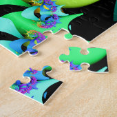 Rainbow Spiral Fractal Art Legpuzzel (Zijkant)