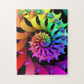 Rainbow Spiral Fractal Art Legpuzzel (Verticaal)