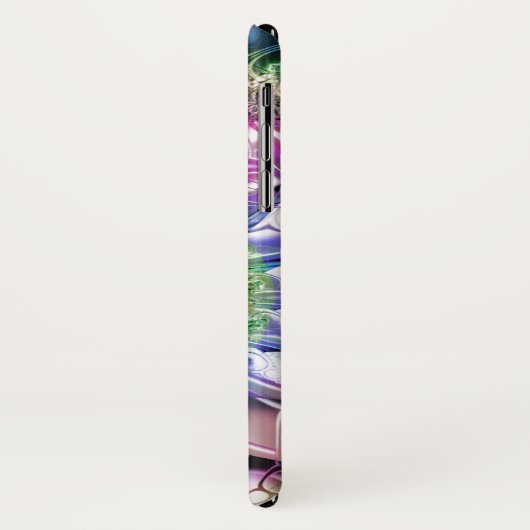 Rainbow Spiral Fractal Monogram iPhone X Hoesje (Achterkant/links)