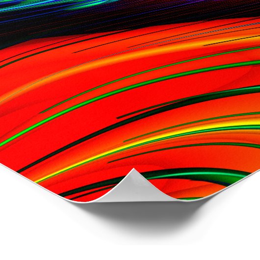 Rainbow Spiral Fractal Poster (Hoek)