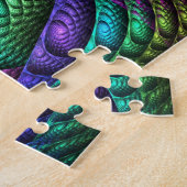 Rainbow Spiral Fractal Texture Legpuzzel (Zijkant)