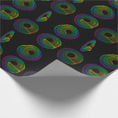 Rainbow Spiral Fractals Groot formaat Cadeaupapier (Hoek)