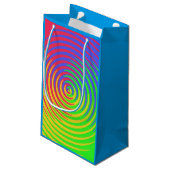 Rainbow Spiral Gift Bag Klein Cadeauzakje (Achterkant Gekanteld)