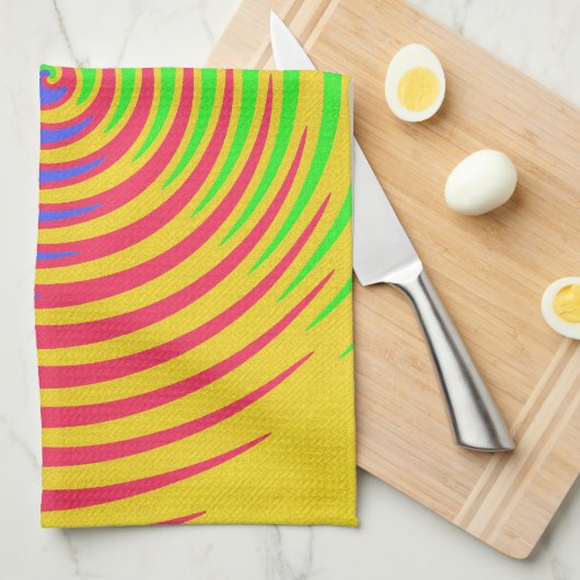 Rainbow Spiral Kitchen Towel Theedoek (Quarter Fold)