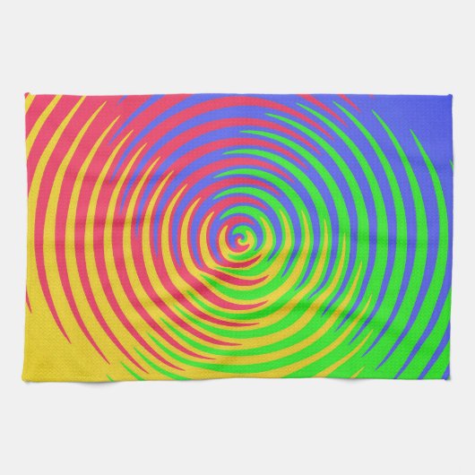 Rainbow Spiral Kitchen Towel Theedoek (Horizontaal)