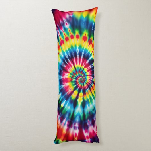 Rainbow Spiral - klassieke stropdas-kleurstof ontw Lichaamskussen (Achterkant (Verticaal))