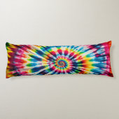 Rainbow Spiral - klassieke stropdas-kleurstof ontw Lichaamskussen (Achterkant)