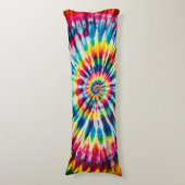 Rainbow Spiral - klassieke stropdas-kleurstof ontw Lichaamskussen (Voorkant Verticaal)