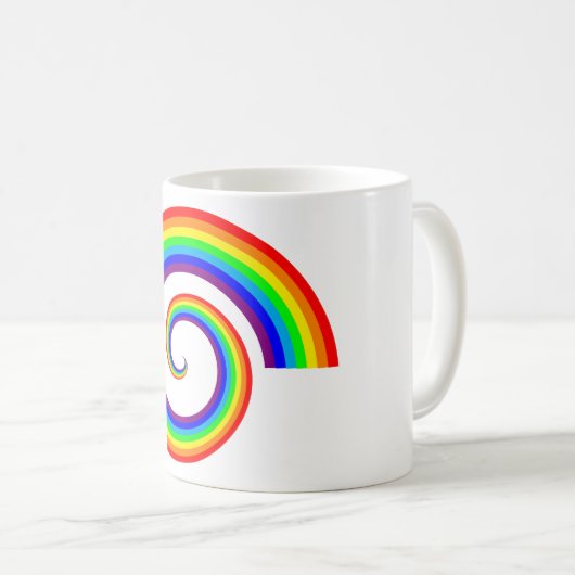 Rainbow Spiral Koffiemok (Voorkant rechts)