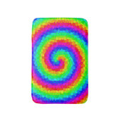 Rainbow Spiral Mosaic Tegel Badmat (Voorkant Verticaal)