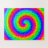 Rainbow Spiral Mosaic Tegel Legpuzzel (Horizontaal)