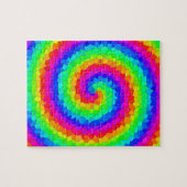 Rainbow Spiral Mosaic Tegel Legpuzzel (Horizontaal)