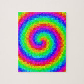 Rainbow Spiral Mosaic Tegel Legpuzzel (Verticaal)