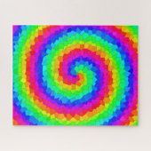 Rainbow Spiral Mosaic Tegel Legpuzzel (Horizontaal)
