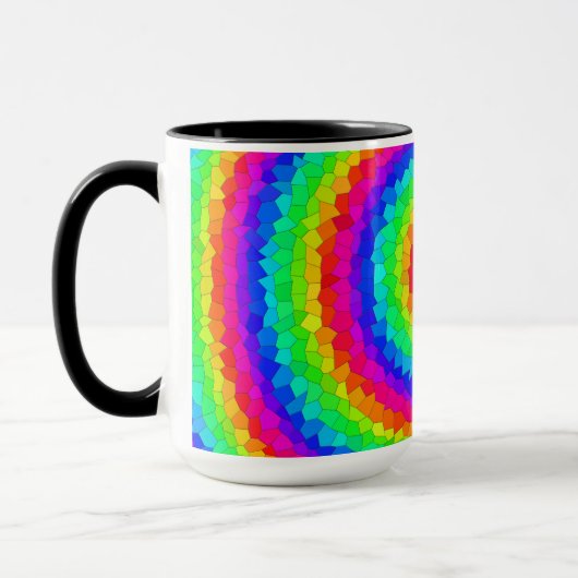 Rainbow Spiral Mosaic Tegel Mok (Links)