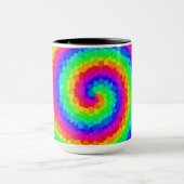 Rainbow Spiral Mosaic Tegel Mok (Midden)