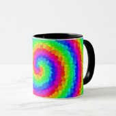 Rainbow Spiral Mosaic Tegel Mok (Voorkant rechts)