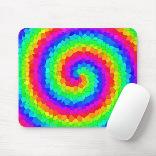 Rainbow Spiral Mosaic Tegel Muismat (Met muis)
