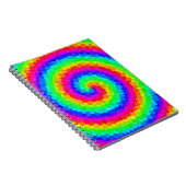 Rainbow Spiral Mosaic Tegel Notitieboek (Rechterzijde)