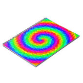 Rainbow Spiral Mosaic Tegel Notitieboek (Linkerzijde)