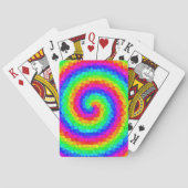 Rainbow Spiral Mosaic Tegel Pokerkaarten (Achterkant)