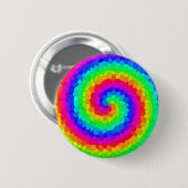 Rainbow Spiral Mosaic Tegel Ronde Button 5,7 Cm (Voorkant /achterkant)