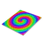 Rainbow Spiral Mosaic Tegel Tegeltje (Zijkant)