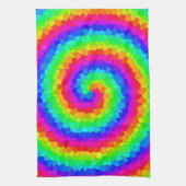 Rainbow Spiral Mosaic Tegel Theedoek (Verticaal)