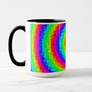 Rainbow Spiral Mosaic Tile Mok