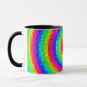 Rainbow Spiral Mosaic Tile Mok