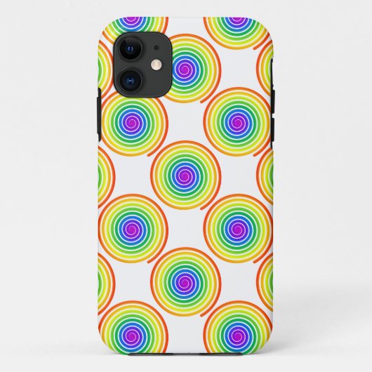 Rainbow Spiral Pattern Case-Mate iPhone Case (Achterkant)