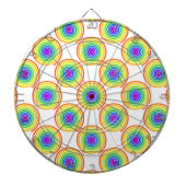 Rainbow Spiral Pattern Dartbord (Voorkant)