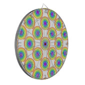 Rainbow Spiral Pattern Dartbord (Voorkant Links)