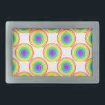Rainbow Spiral Pattern Gesp<br><div class="desc">Naadloos spiraalvormig patroon van regenboog.</div>