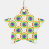 Rainbow Spiral Pattern Keramisch Ornament (Voorkant)