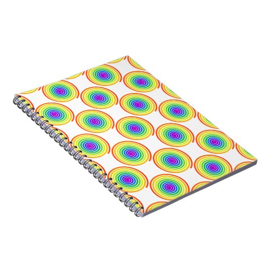 Rainbow Spiral Pattern Notitieboek (Rechterzijde)