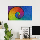 Rainbow Spiral Poster (Thuiskantoor)