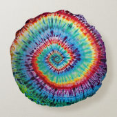 Rainbow Spiral Sierkussen Rond Kussen (Achterkant)