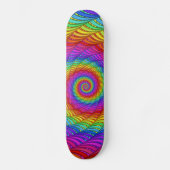 Rainbow Spiral Spikes Skateboarding Decer Skateboard (Voorkant)