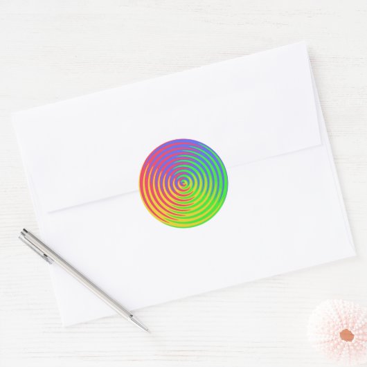 Rainbow Spiral Sticker (Envelop)