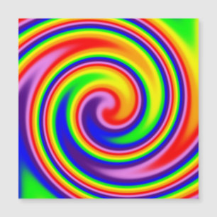 Rainbow Spiral Swirling Colorful Bright