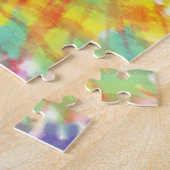 Rainbow Spiral Tie Dye 8x10 Legpuzzel (Zijkant)