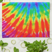 Rainbow Spiral Tie Dye Kitchen Towel Theedoek (Gevouwen)