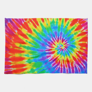 Rainbow Spiral Tie Dye Kitchen Towel Theedoek
