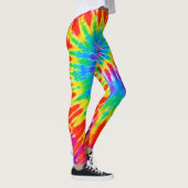 Rainbow Spiral Tie Dye Leggings (Rechts)