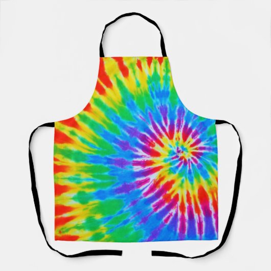 Rainbow Spiral Tie Dye Schort (Voorkant)
