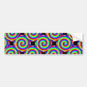 Rainbow Spiral van Kenneth Yoncich Bumpersticker