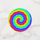 Rainbow Spiral van Kenneth Yoncich Confetti (Kleine voorkant)