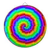Rainbow Spiral van Kenneth Yoncich Dartbord (Voorkant)